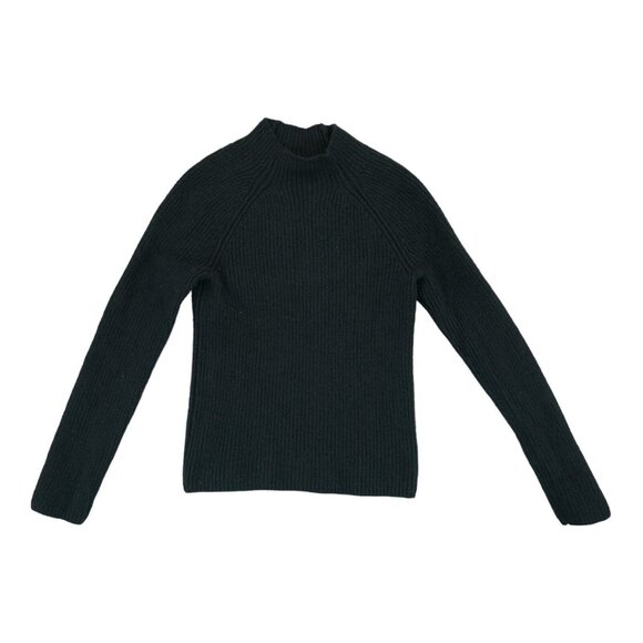 Lauren Ralph Lauren Sweater Womens Small Black Wool Pullover Long Sleeve - Picture 1 of 3